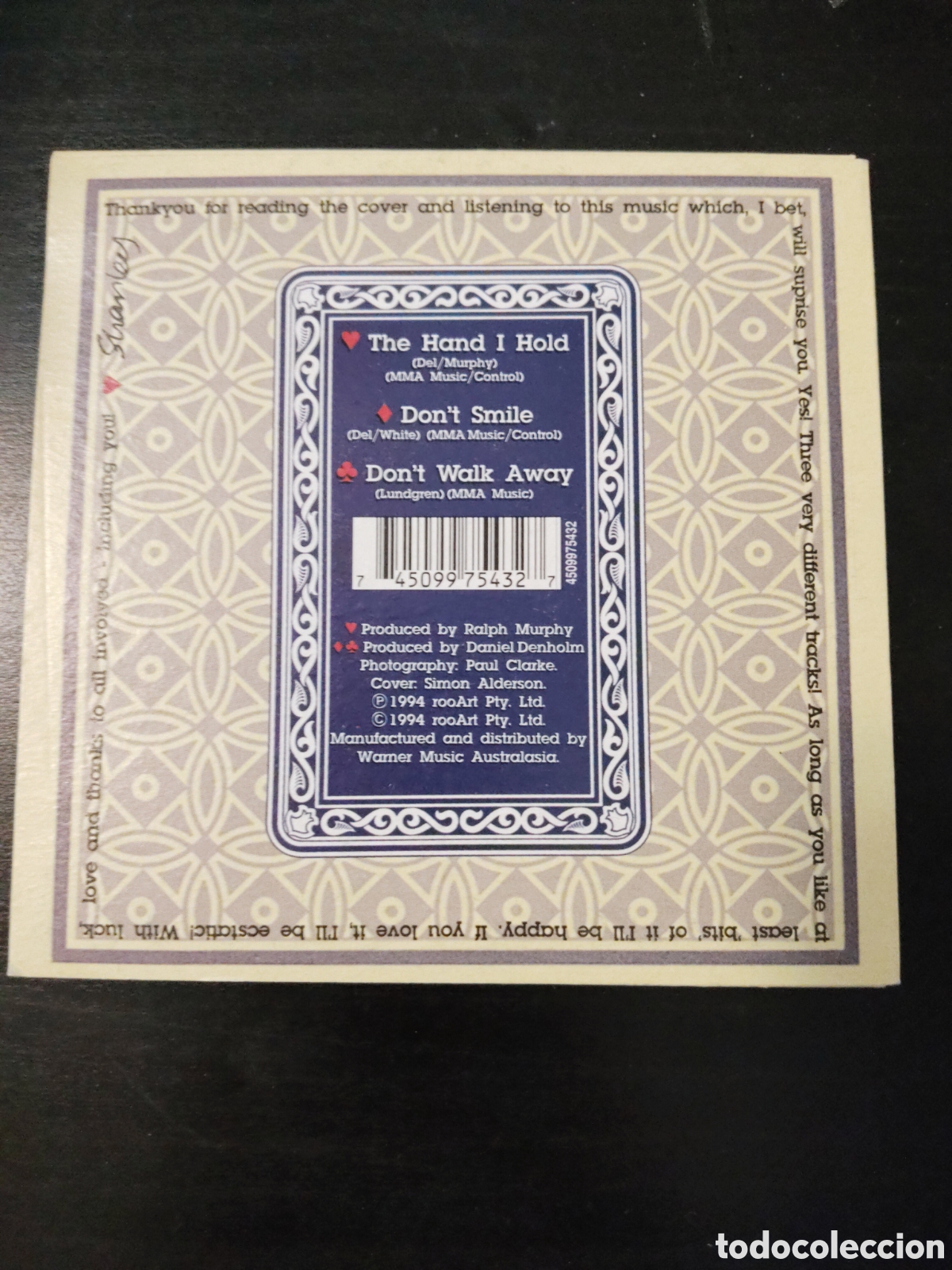 CDs de m&uacute;sica: Shanley Del&nbsp;&ndash;&nbsp;The Hand I Hold CD single - Foto 2