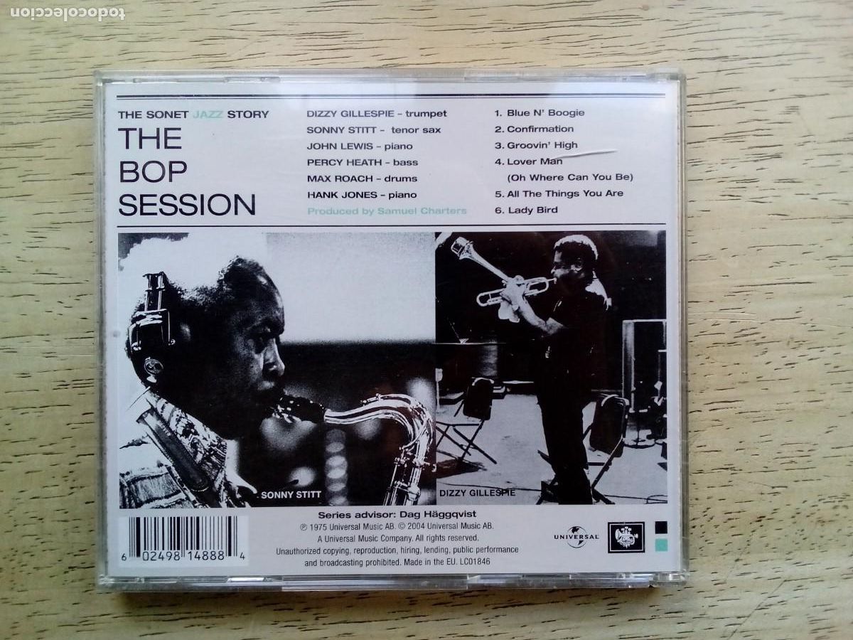 CDs de m&uacute;sica: Sonny Stitt, Dizzy Gillespie. The bop session. CD - Foto 2