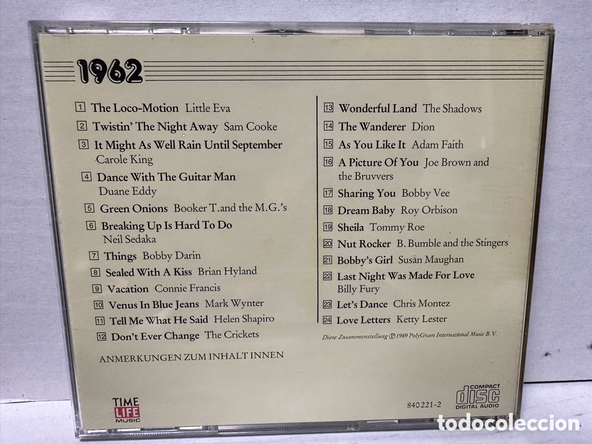 CDs de m&uacute;sica: Various - 1962 (CD, Comp) - Foto 2
