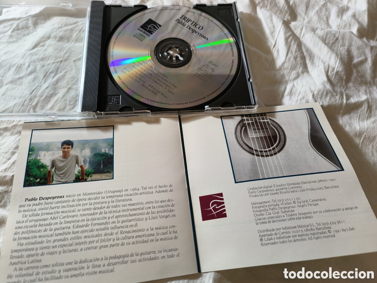 CDs de m&uacute;sica: CD Pablo Despeyroux. Guitarra - Foto 4