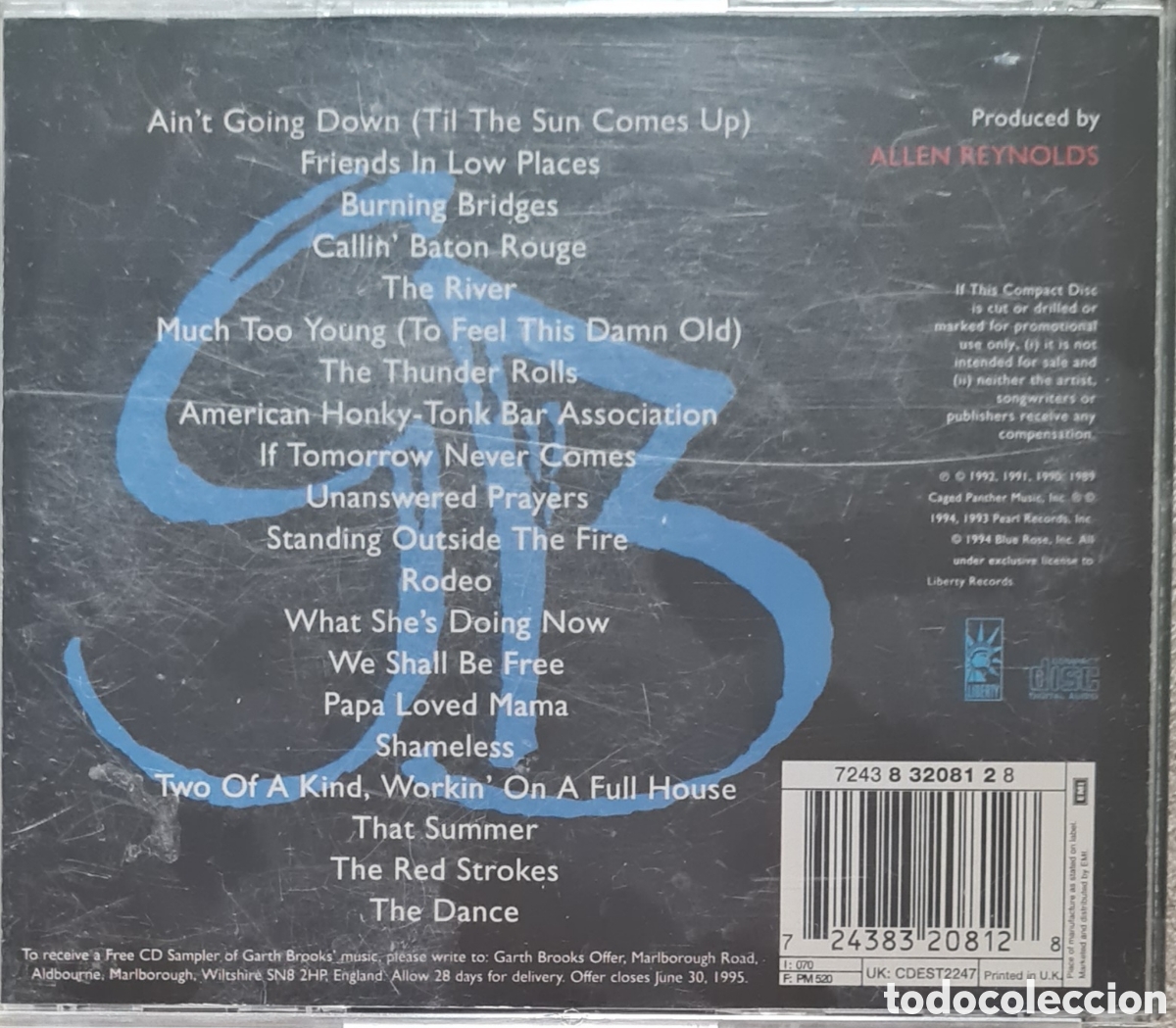 CDs de m&uacute;sica: CD - GARTH BROOKS - THE HITS - 1995 - Foto 2