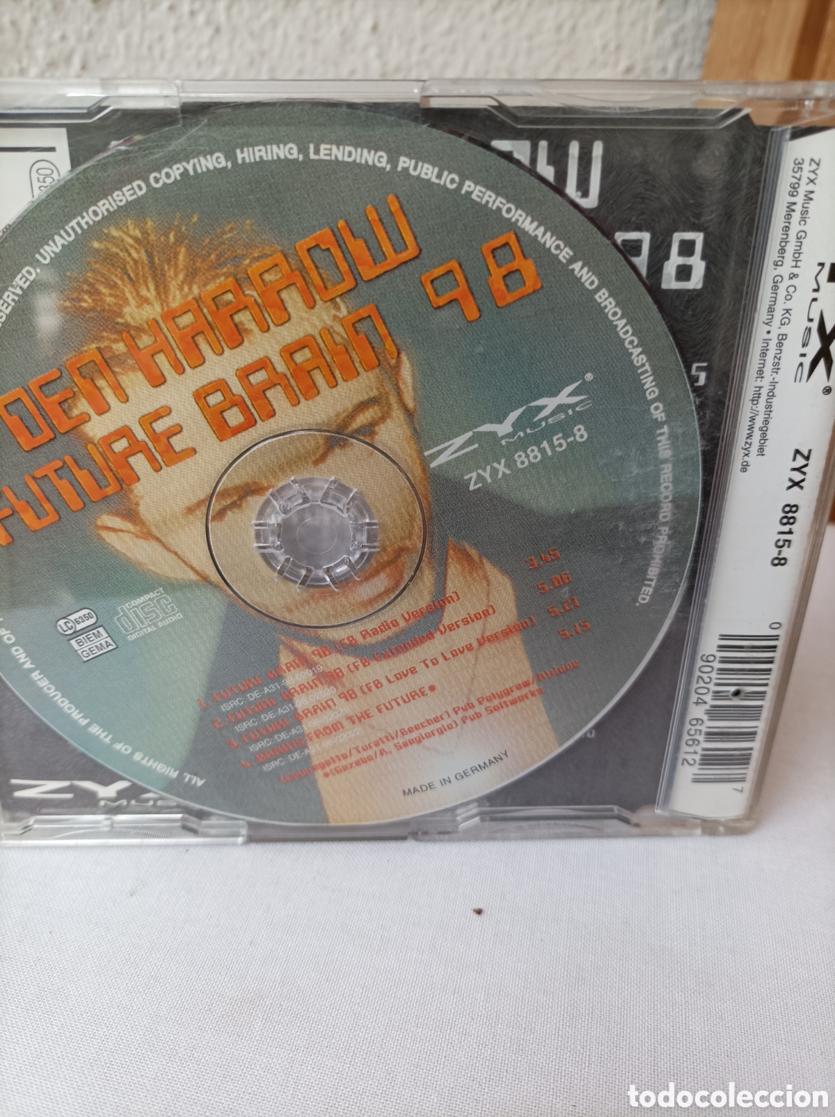 CDs de m&uacute;sica: Den harrow. Future brain. 98. Cd - Foto 2