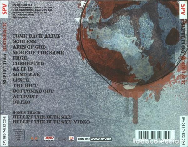 CDs de m&uacute;sica: Sepultura &ndash; Roorback - CD - Foto 2