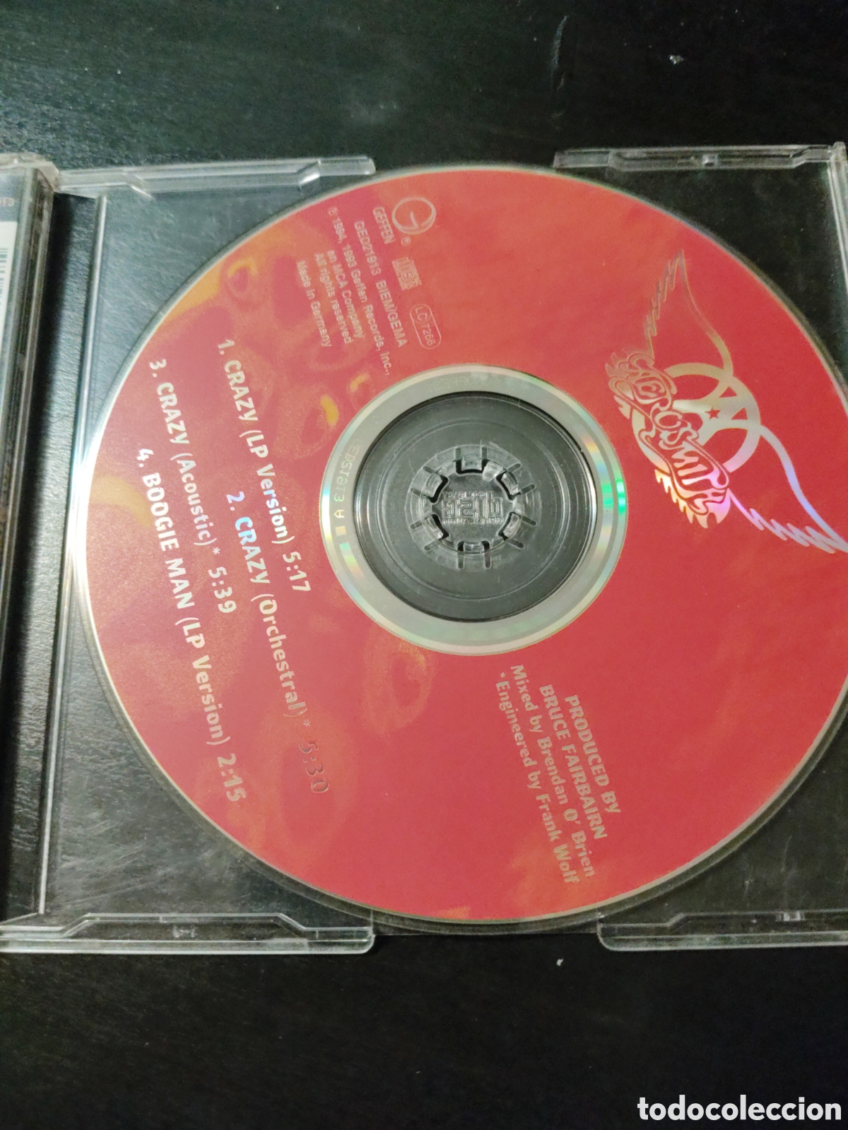 CDs de m&uacute;sica: Aerosmith&nbsp;&ndash;&nbsp;Crazy. CD single 1994 - Foto 2