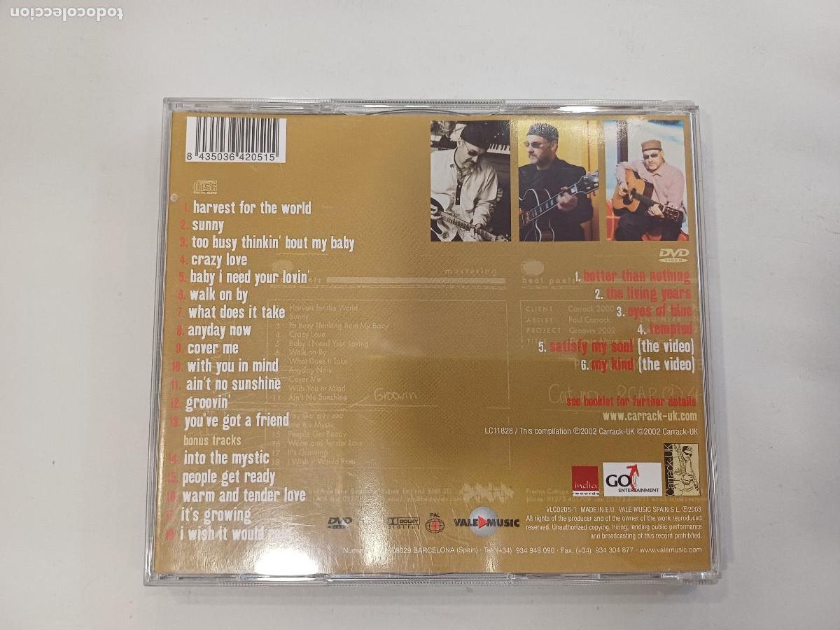 CDs de m&uacute;sica: PAUL CARRACK/STILL GROOVIN/CD DOBLE. - Foto 4