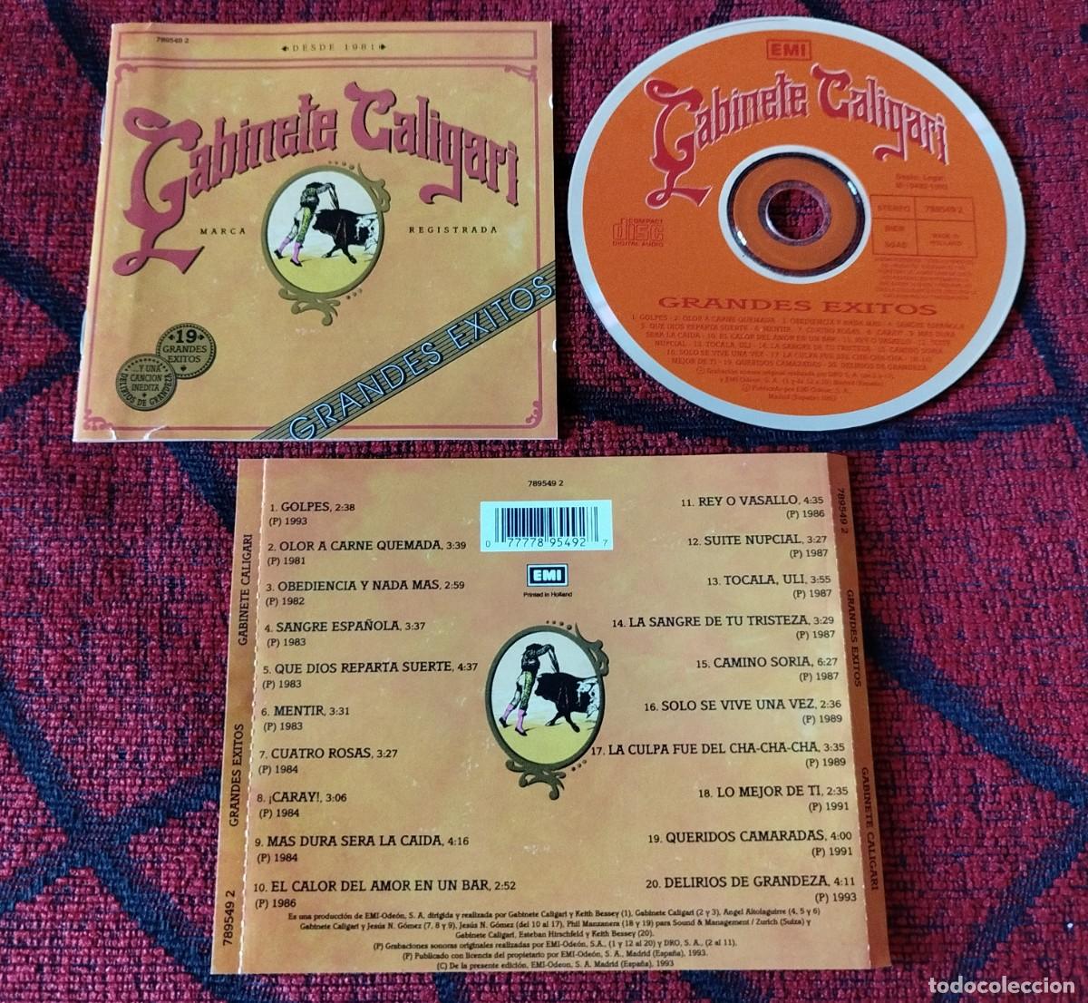 CDs de m&uacute;sica: GABINETE CALIGARI ** Grandes Exitos ** CD 1993 - Foto 1