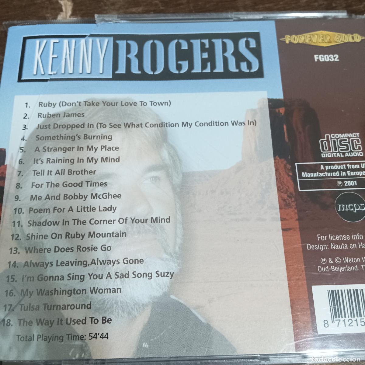 CDs de m&uacute;sica: KENNY ROGERS, FOREVER GOLD. CD - Foto 2
