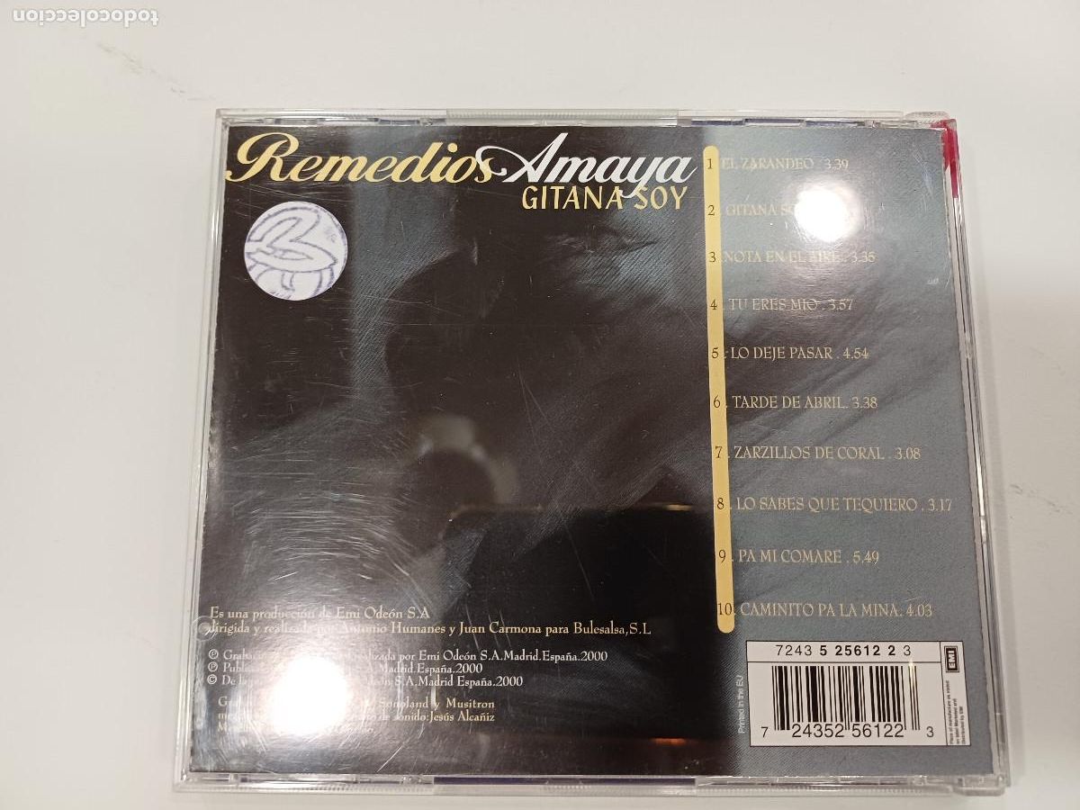 CDs de m&uacute;sica: REMEDIOS AMAYA/GITANA SOY/CD. - Foto 3