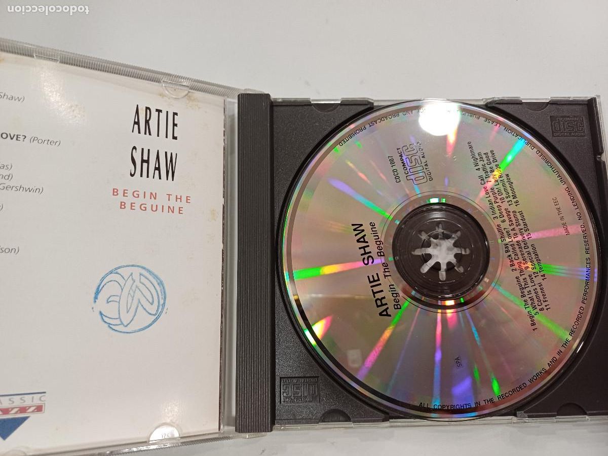 CDs de m&uacute;sica: ARTIE SHAW/BEGIN THE BEGUINE/CD. - Foto 2