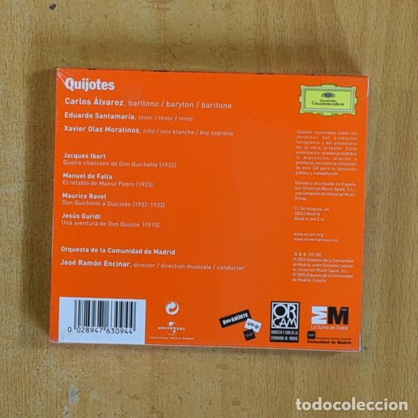 CDs de m&uacute;sica: CARLOS ALVAREZ - QUIJOTES - CD - Foto 2