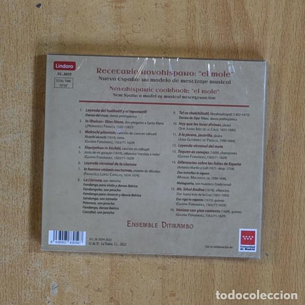 CDs de m&uacute;sica: VARIOS - RECETARIO NOVOHISPANO EL MOLE - CD - Foto 2