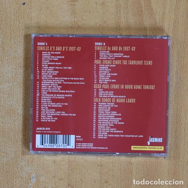 CDs de m&uacute;sica: PAUL EVANS - COMPLETE MASTERS 1957 / 1962 - CD - Foto 2
