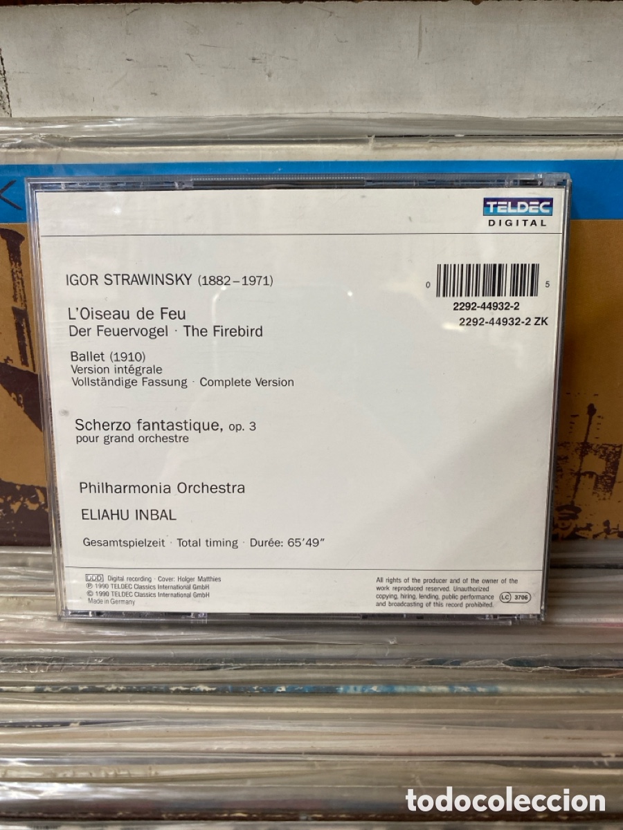 CDs de m&uacute;sica: Igor Strawinsky- The Firebird - Foto 2