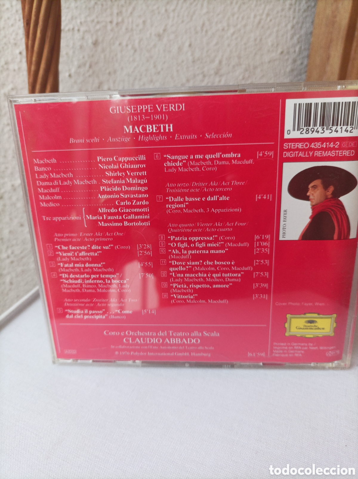 CDs de m&uacute;sica: Pl&aacute;cido Domingo. Macbeth. Claudio abbado. - Foto 2