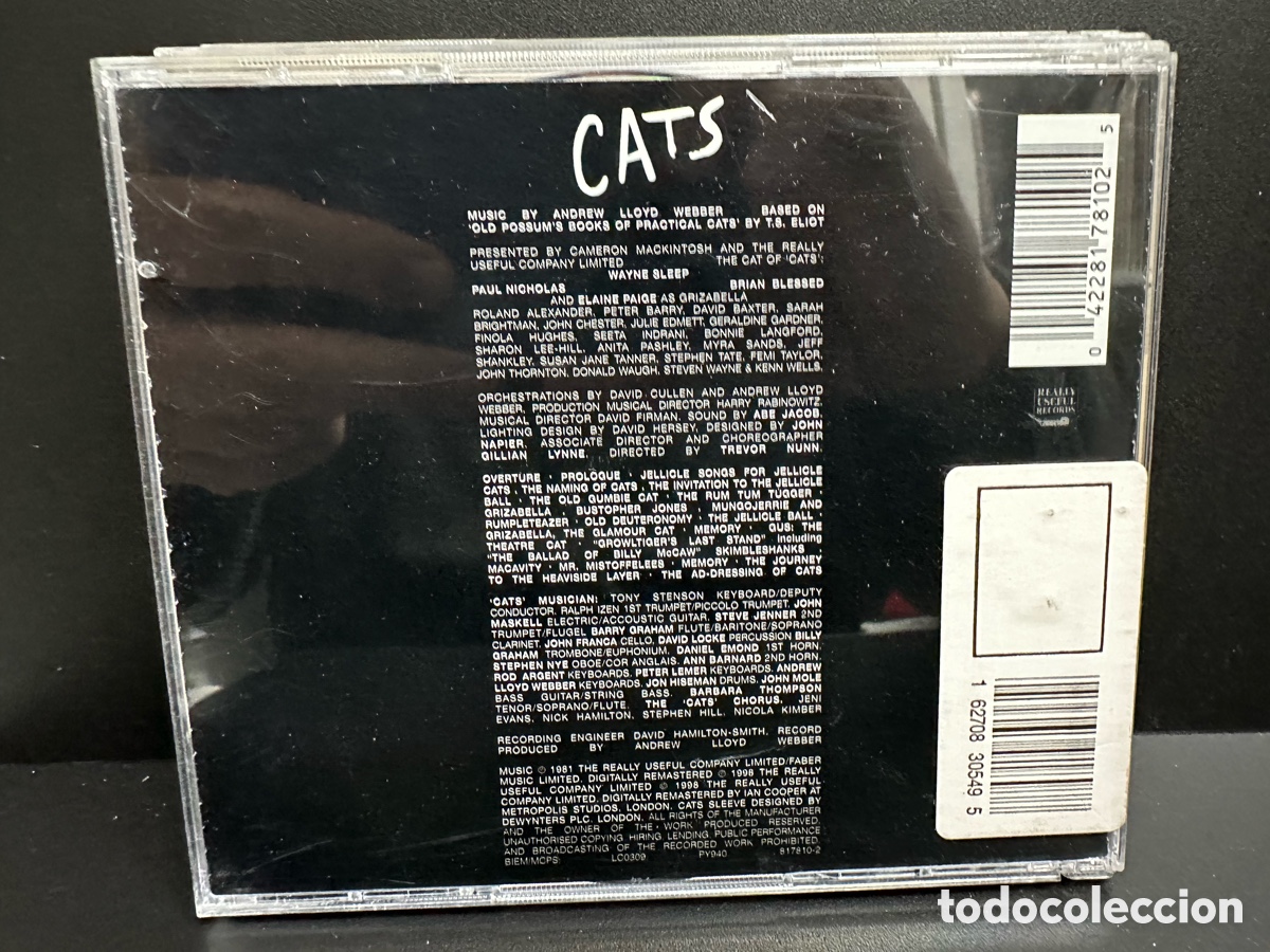 CDs de m&uacute;sica: Andrew Lloyd Webber - Cats (2xCD, Album) - Foto 2