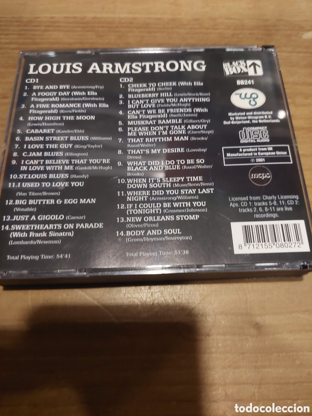 CDs de m&uacute;sica: 2001 louis armstrong A FINE ROMANCE 2 CDS - Foto 2