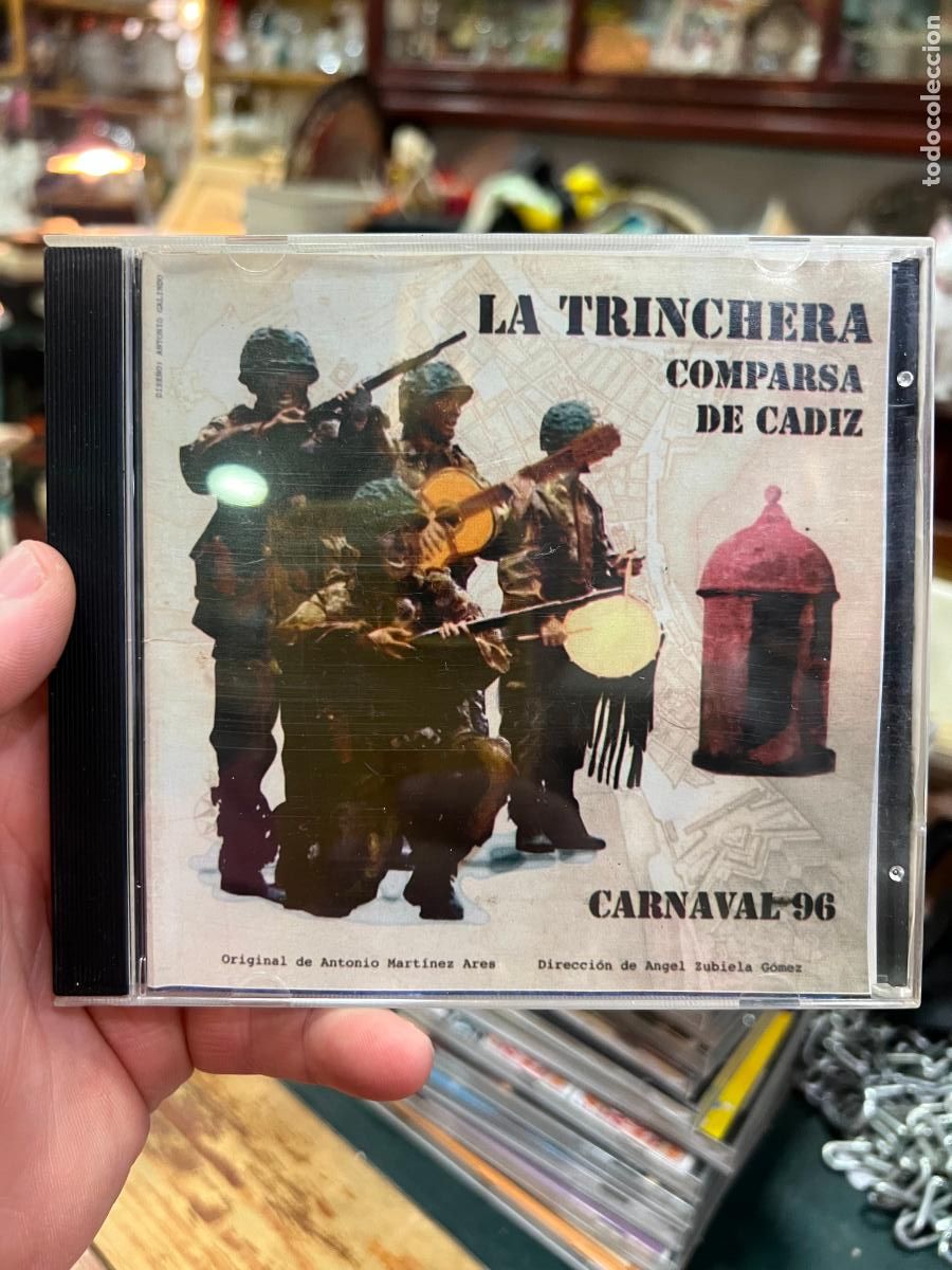 CDs de m&uacute;sica: CD COMPARSA LA TRINCHERA - COMPARSA CARNAVAL DE CADIZ 1996 - Foto 1