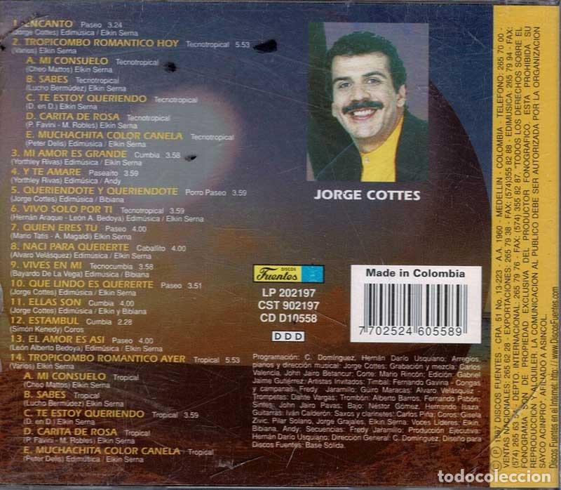 CDs de m&uacute;sica: Jorge Cottes - El Tropicombo. CD - Foto 2