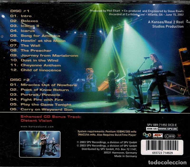 CDs de m&uacute;sica: Kansas - Device - Voice - Drum. 2 x CD - Foto 2