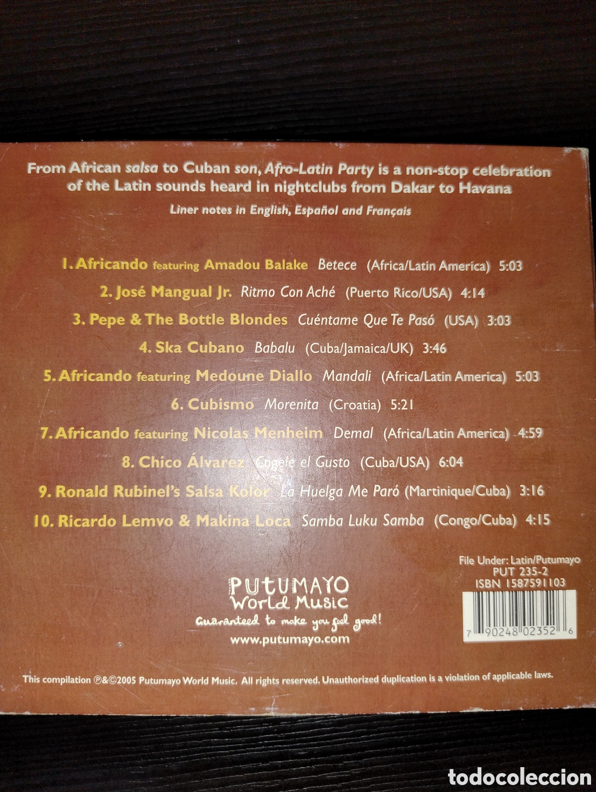 CDs de m&uacute;sica: Afro-latin party CD putumayo - Foto 5