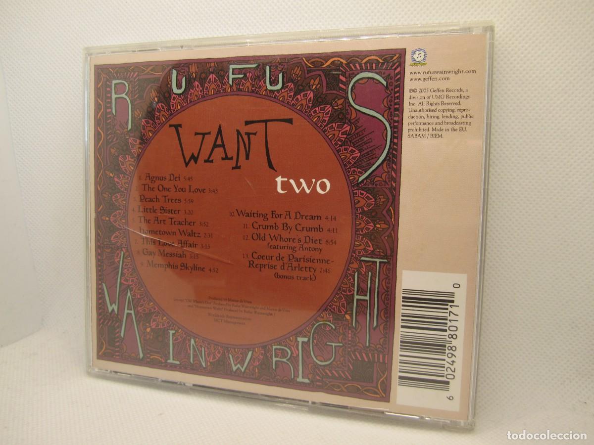 CDs de m&uacute;sica: CD Rufus wainwright want two - Foto 3