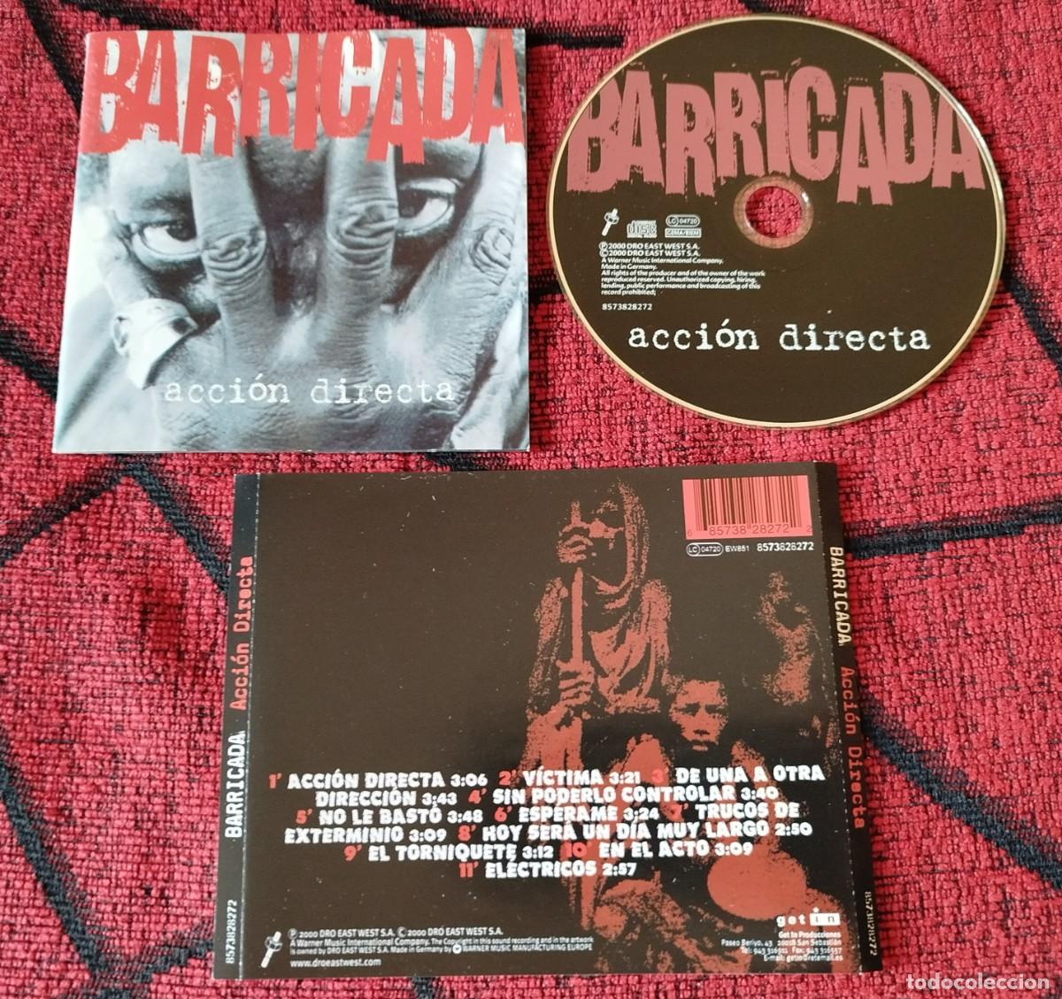 CDs de m&uacute;sica: BARRICADA ** Acci&oacute;n Directa ** CD ORIGINAL 2000 - Foto 1