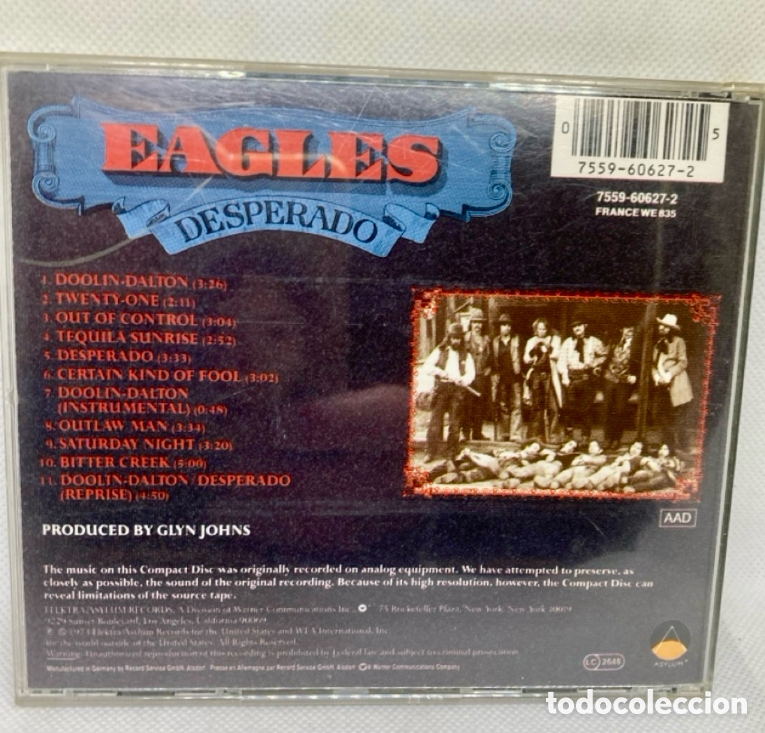 CDs de m&uacute;sica: EAGLES &ldquo; Desperado &ldquo; CD - Foto 2