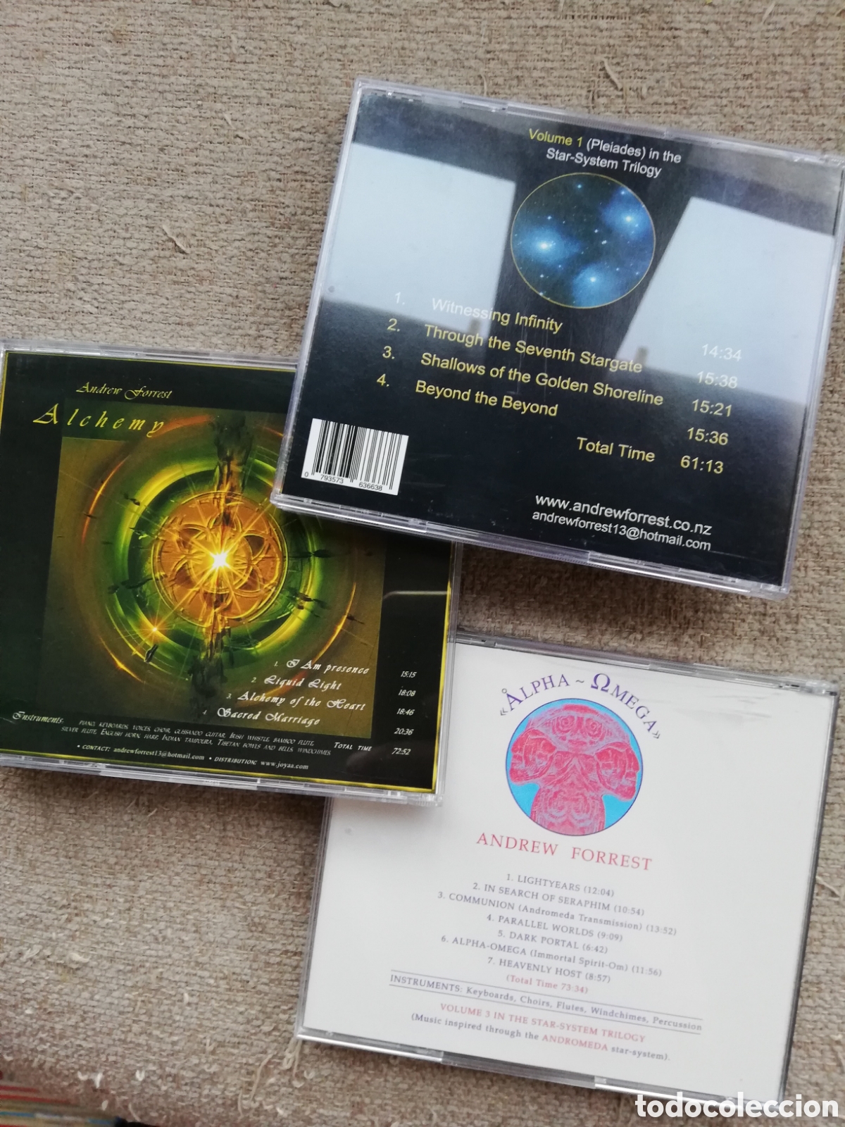 CDs de m&uacute;sica: Andrew Forrest - Alpha Omega, Alchemy e Infinity octaves. 3 cds - Foto 3