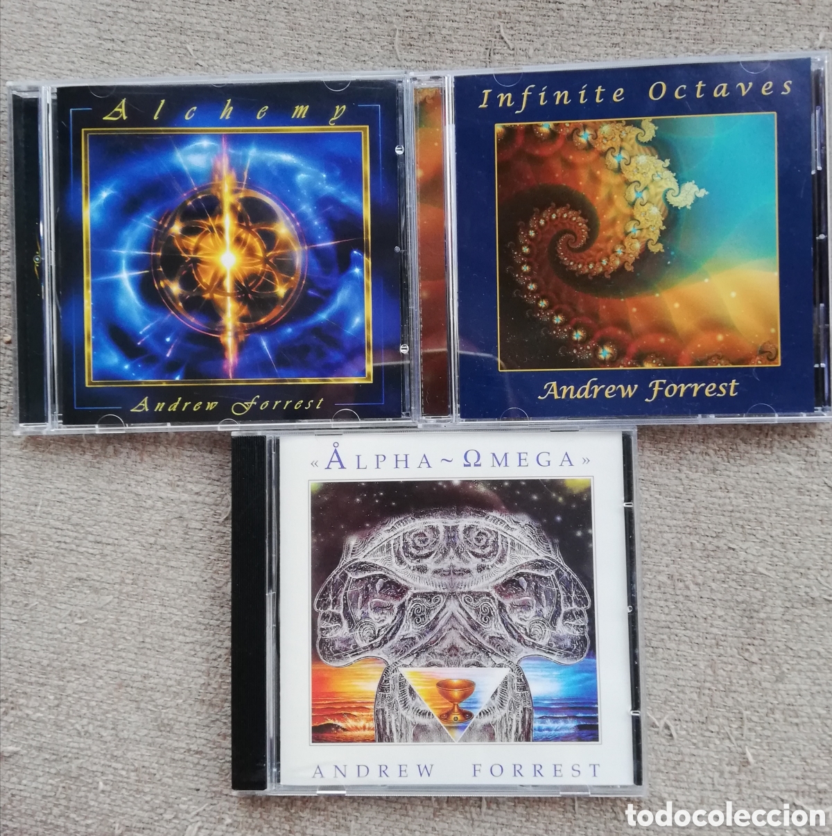 CDs de m&uacute;sica: Andrew Forrest - Alpha Omega, Alchemy e Infinity octaves. 3 cds - Foto 1