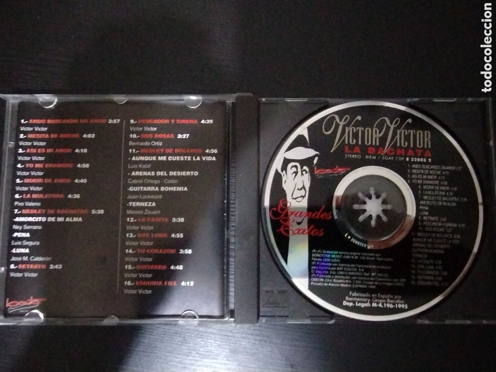 CDs de m&uacute;sica: V&iacute;ctor V&iacute;ctor la bachata grandes &eacute;xitos CD - Foto 3