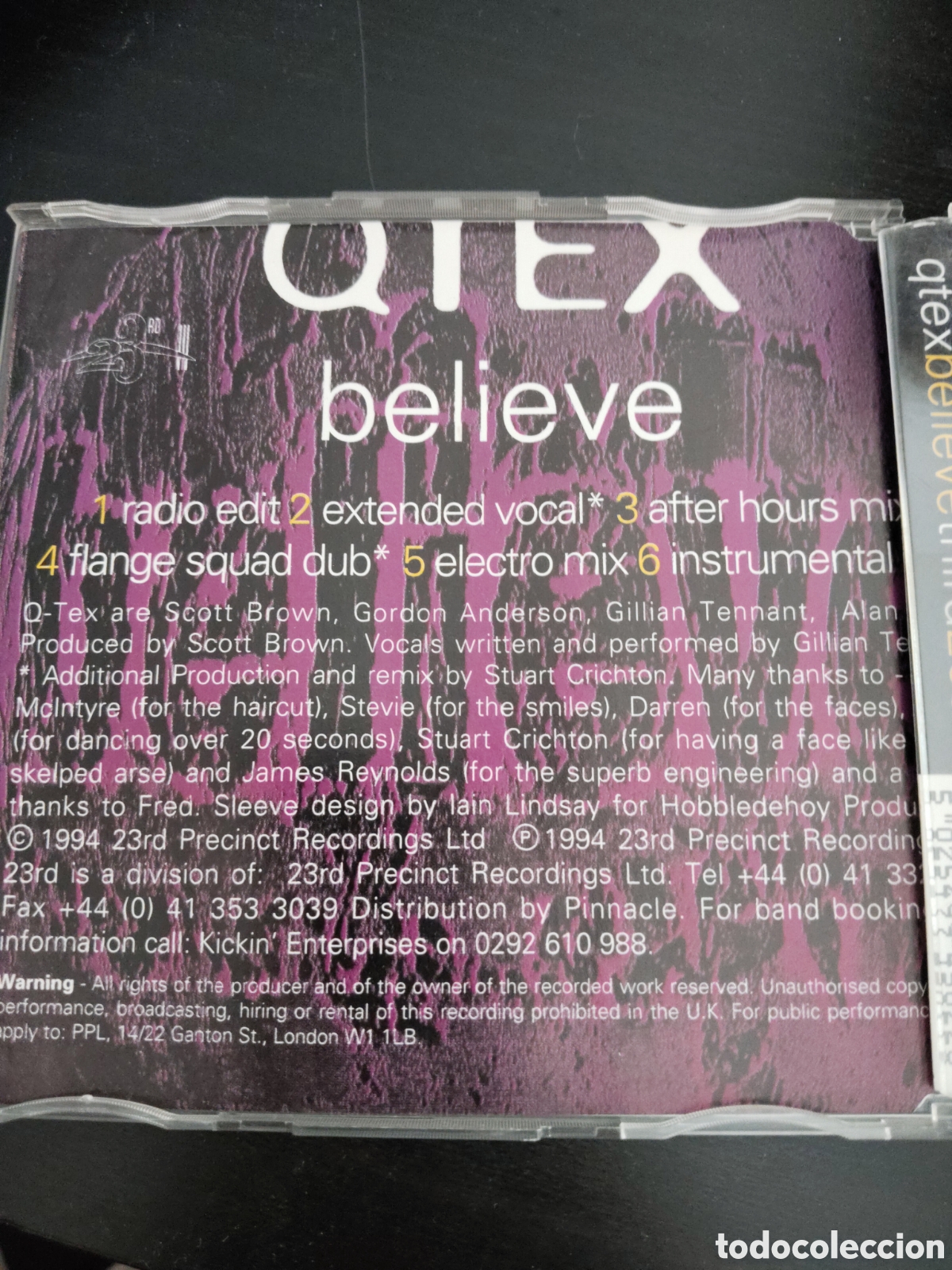 CDs de m&uacute;sica: Qtex&nbsp;&ndash;&nbsp;Believe CD single - Foto 3