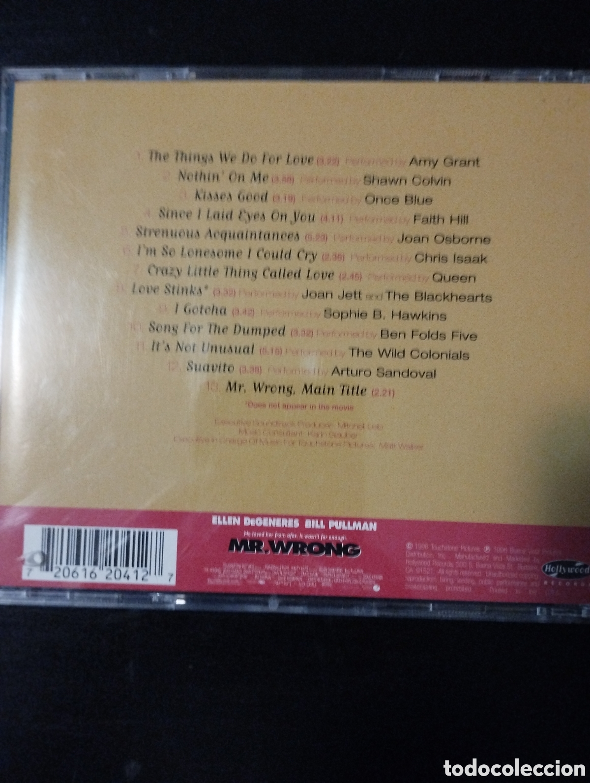 CDs de m&uacute;sica: Varios &ndash; Mr. Wrong. Banda Sonora. CD, Compilation. 1996. USA - Foto 2