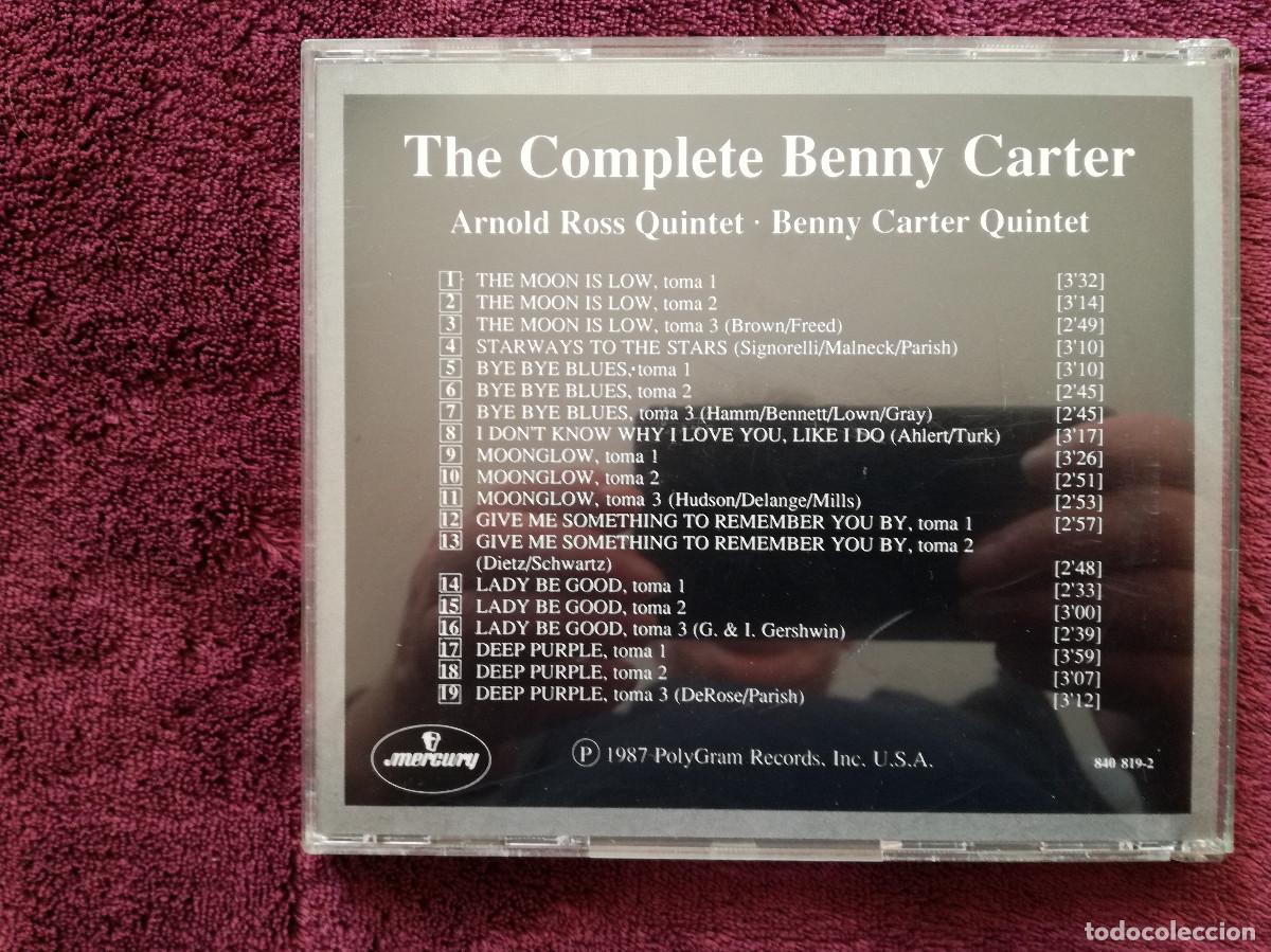 CDs de m&uacute;sica: BENNY CARTER - THE COMPLETE - PEDIDO MINIMO 7&euro; - Foto 2