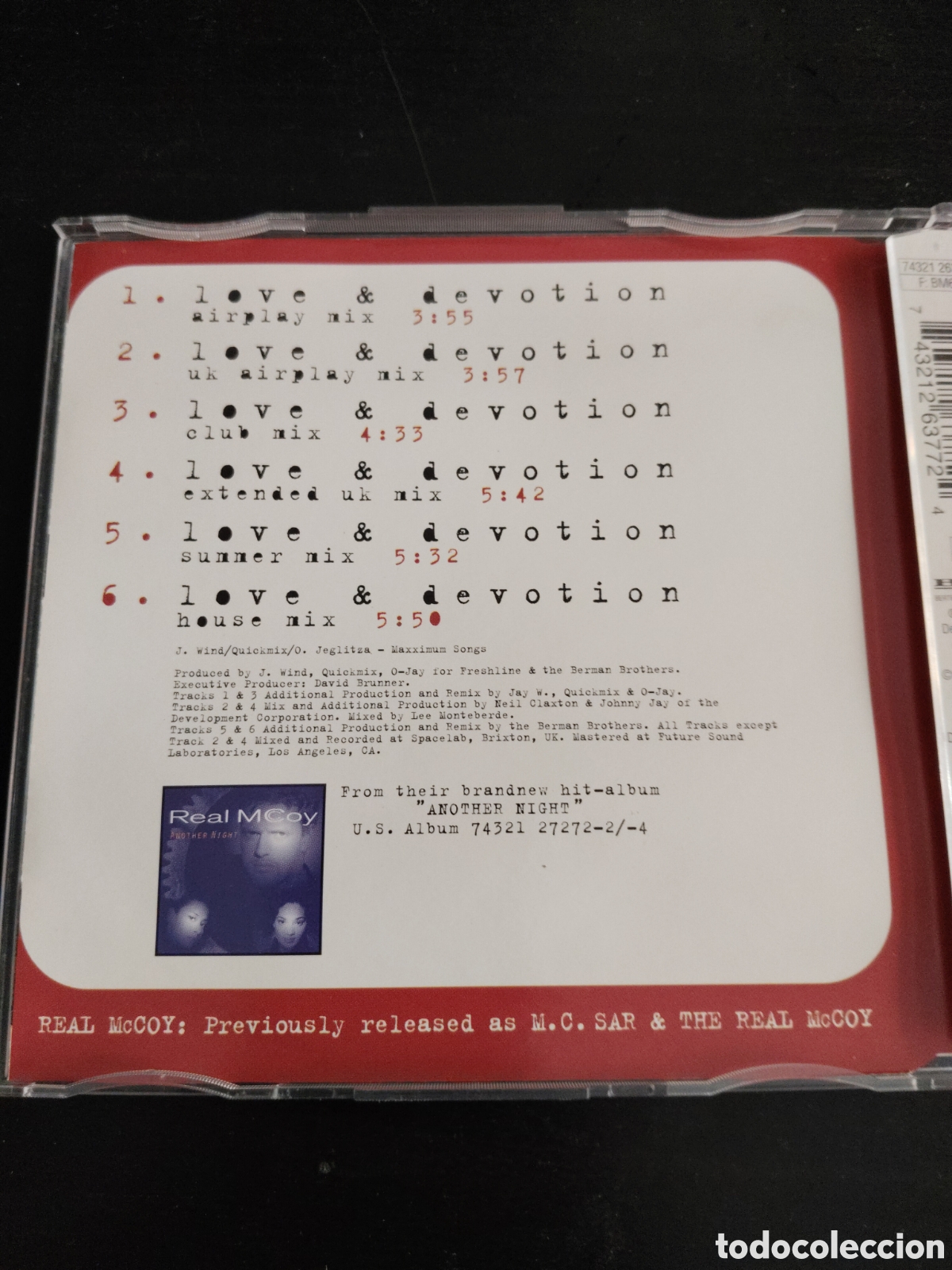 CDs de m&uacute;sica: Real McCoy&nbsp;&ndash;&nbsp;Love & Devotion CD single - Foto 3