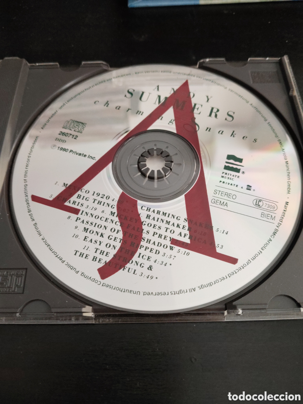 CDs de m&uacute;sica: Andy Summers&nbsp;&ndash;&nbsp;Charming Snakes CD album - Foto 2