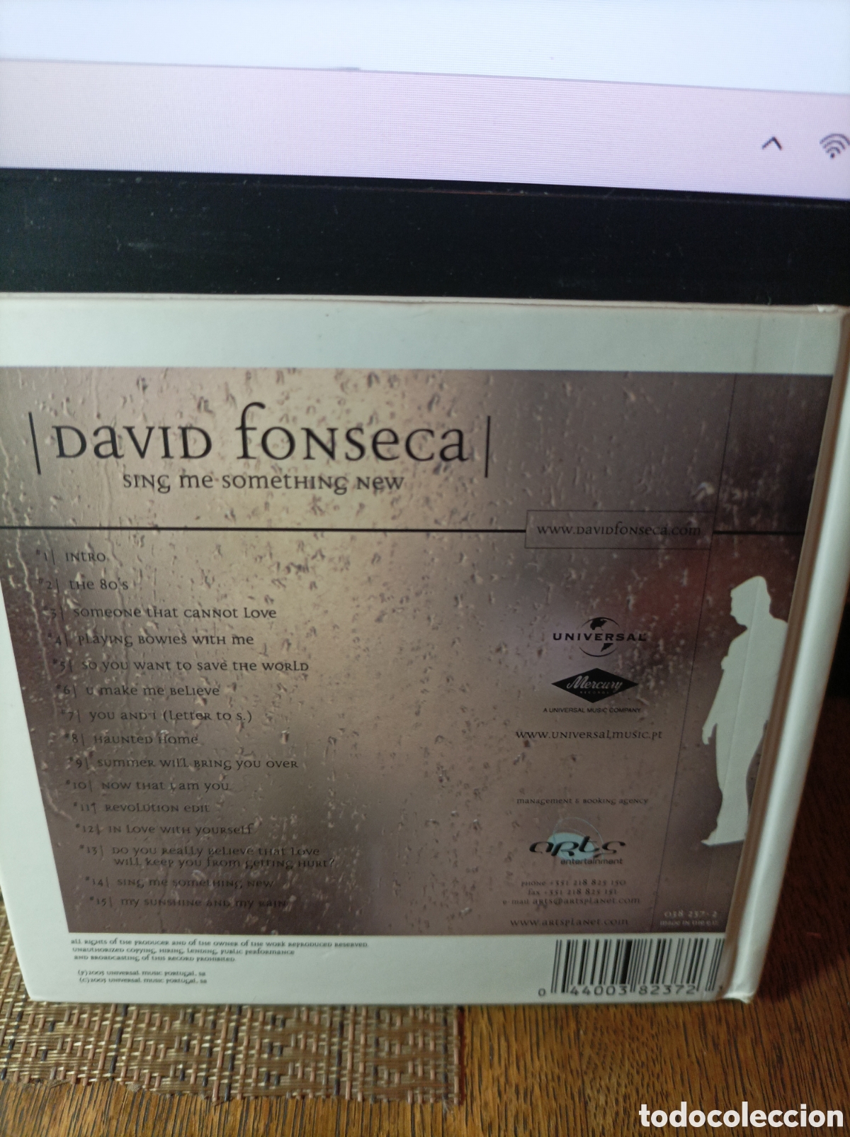 CDs de m&uacute;sica: David Fonseca. Sing me something new. Cd libro. - Foto 2