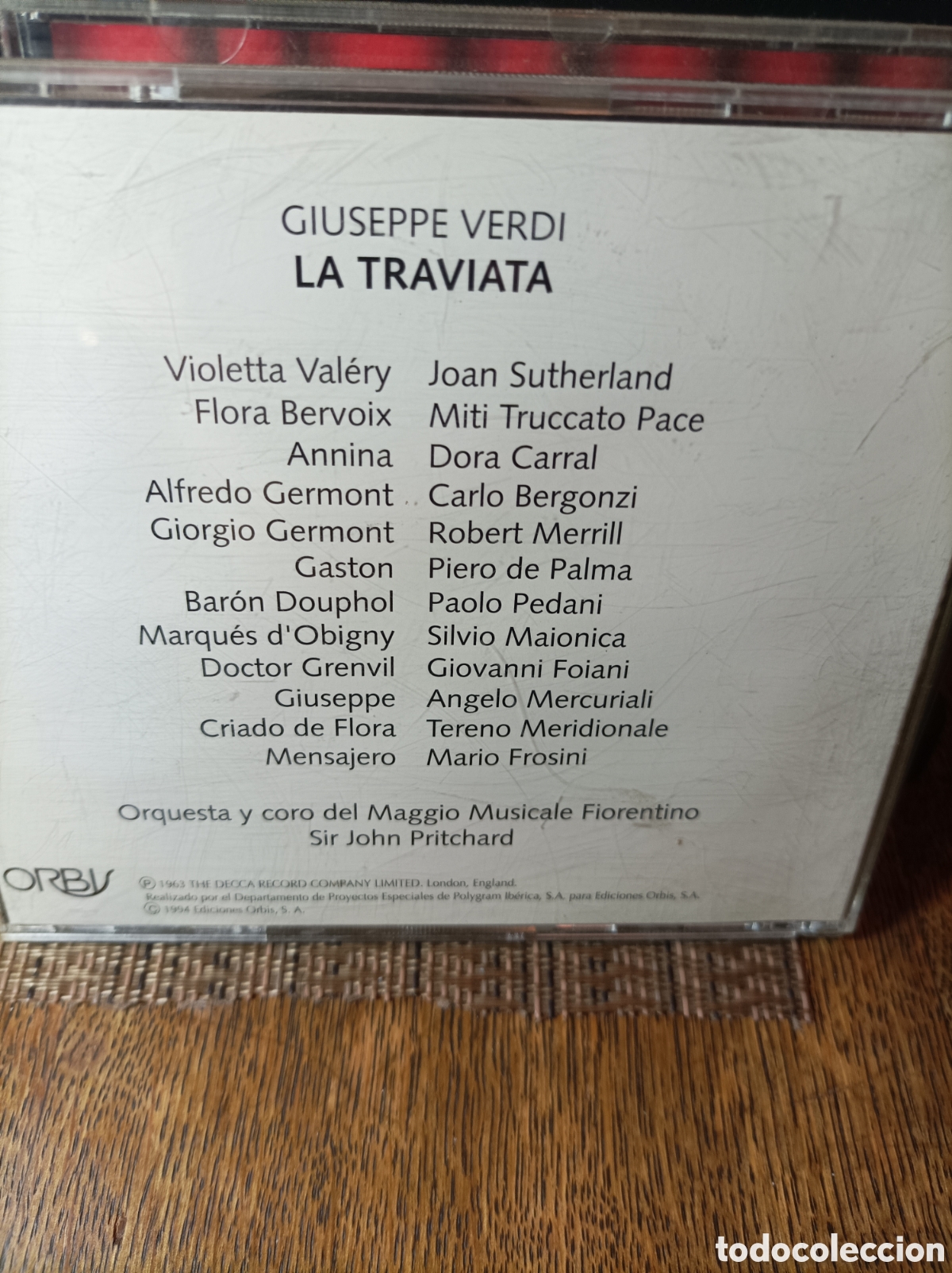 CDs de m&uacute;sica: Giuseppe Verdi. La traviata. Sutherland. 2 cds - Foto 2