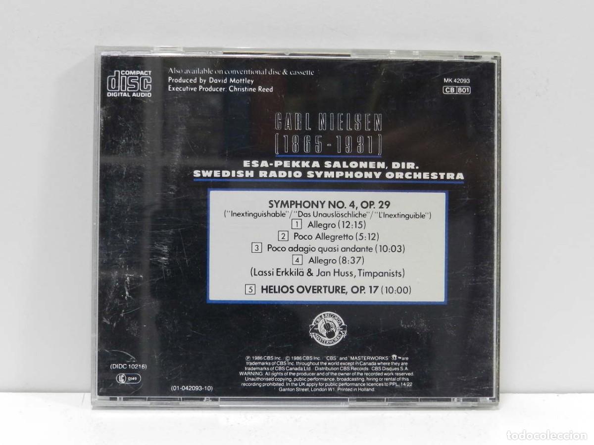CDs de m&uacute;sica: DISCO CD. Nielsen &ndash; Symphony No. 4 / Helios Overture. COMPACT DISC. - Foto 2