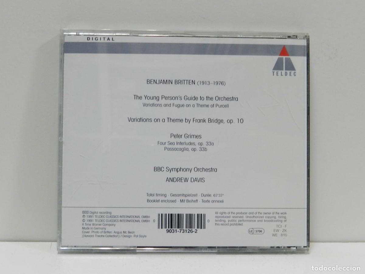 CDs de m&uacute;sica: DISCO CD. Britten &ndash; Young Persons Guide / Four Sea Interludes. COMPACT DISC. - Foto 2