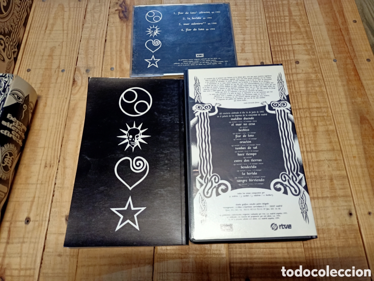 CDs de m&uacute;sica: H&eacute;roes del silencio caja con VHS, CD y libro - Foto 2