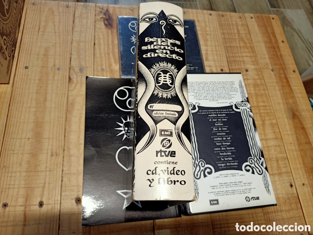 CDs de m&uacute;sica: H&eacute;roes del silencio caja con VHS, CD y libro - Foto 3