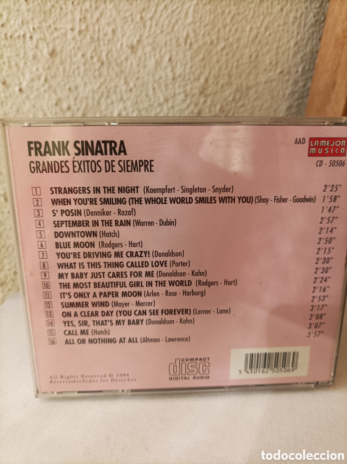 CDs de m&uacute;sica: Frank Sinatra. Grandes &eacute;xitos de siempre. Cd - Foto 2