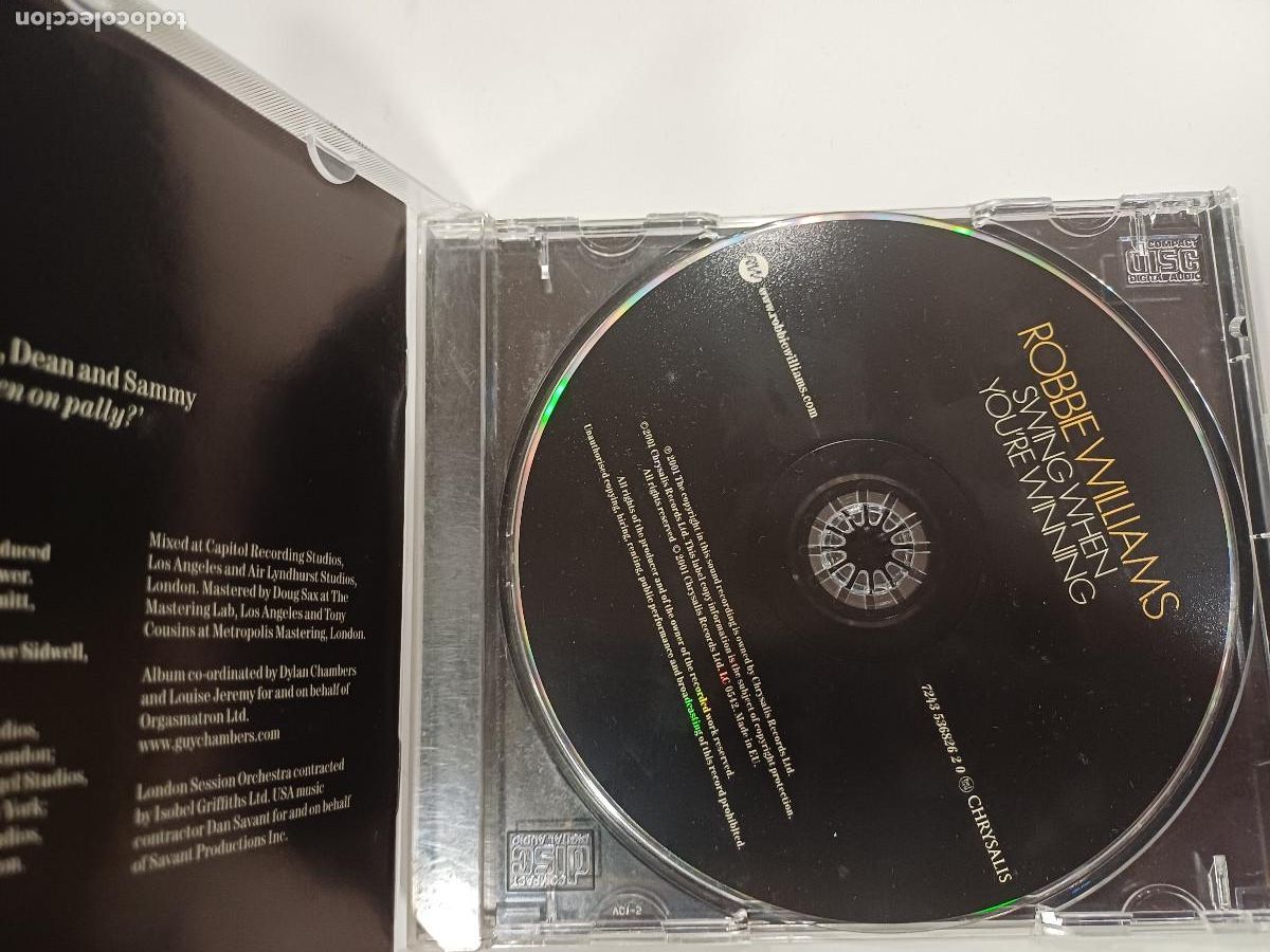 CDs de m&uacute;sica: ROBBE WILLIAMS/SWIN WHEN YOURE WINNING/CD. - Foto 2