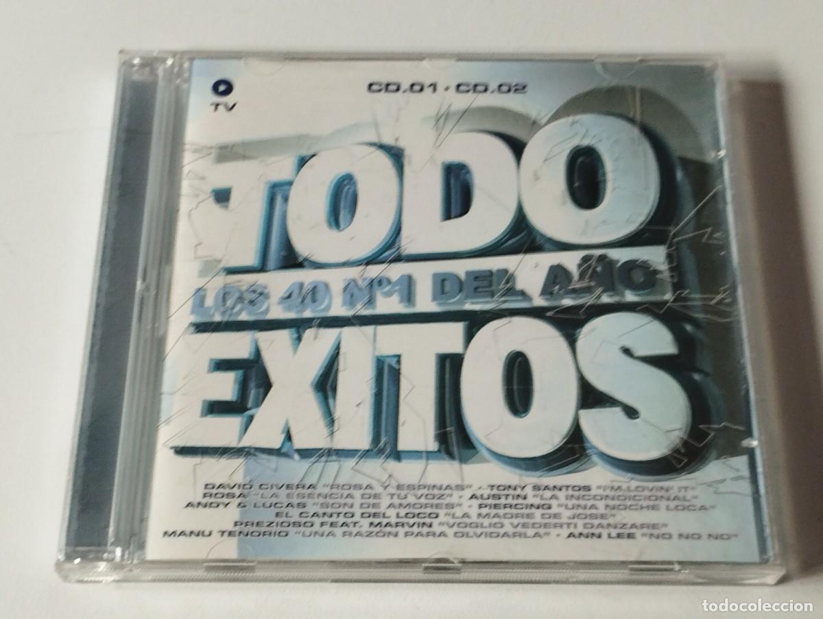 CDs de m&uacute;sica: 2 CD TODOS LOS EXITOS LOS 40 N&ordm; 1 DEL A&Ntilde;O - Foto 1