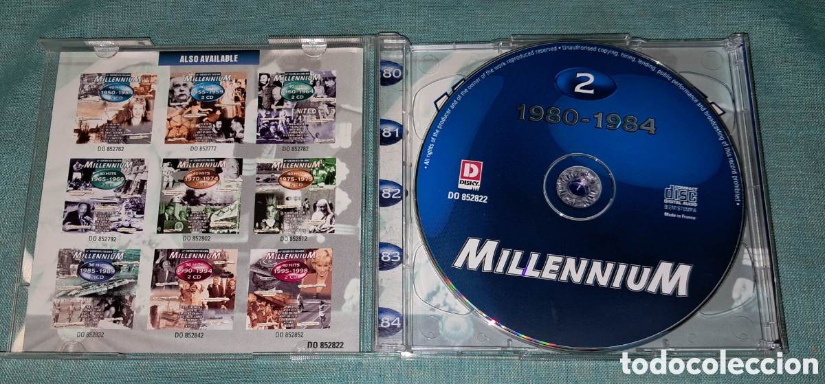 CDs de m&uacute;sica: DOBLE CD MILLENNIUM 1980 - 1984 - Foto 2