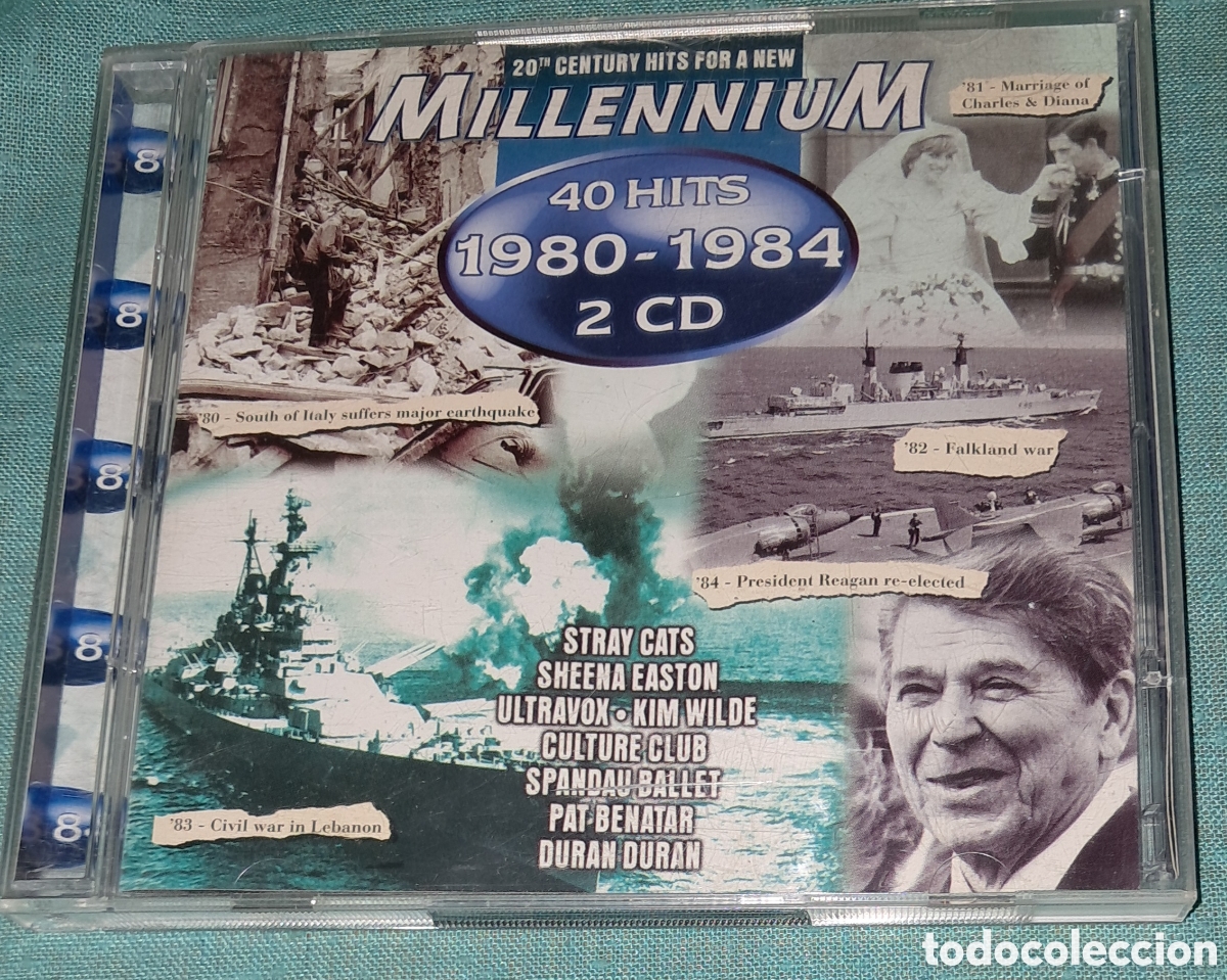 CDs de m&uacute;sica: DOBLE CD MILLENNIUM 1980 - 1984 - Foto 1
