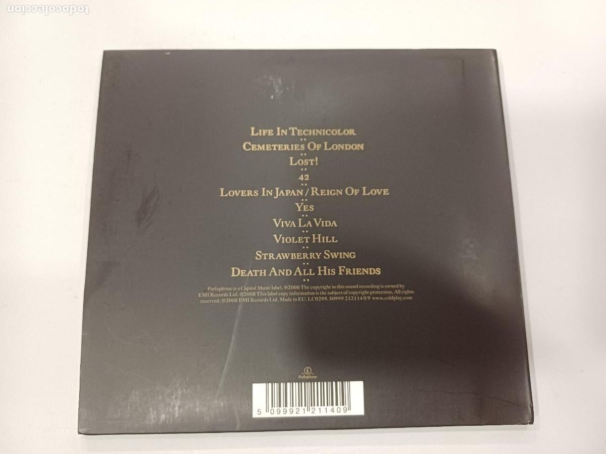 CDs de m&uacute;sica: COLDPLAY/VIVA LA VIDA/CD DIGIPACK. - Foto 3