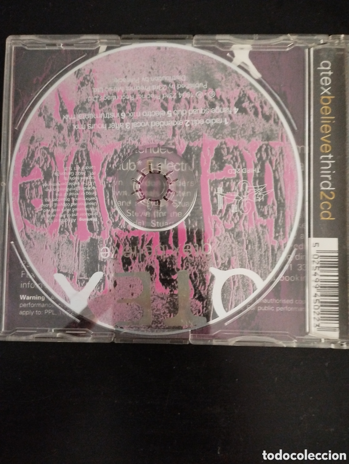 CDs de m&uacute;sica: Qtex &ndash; Believe. CD, Single, UK, 1994 - Foto 3