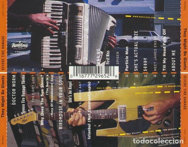 CDs de m&uacute;sica: They Might Be Giants - Sever tire damage - Foto 2