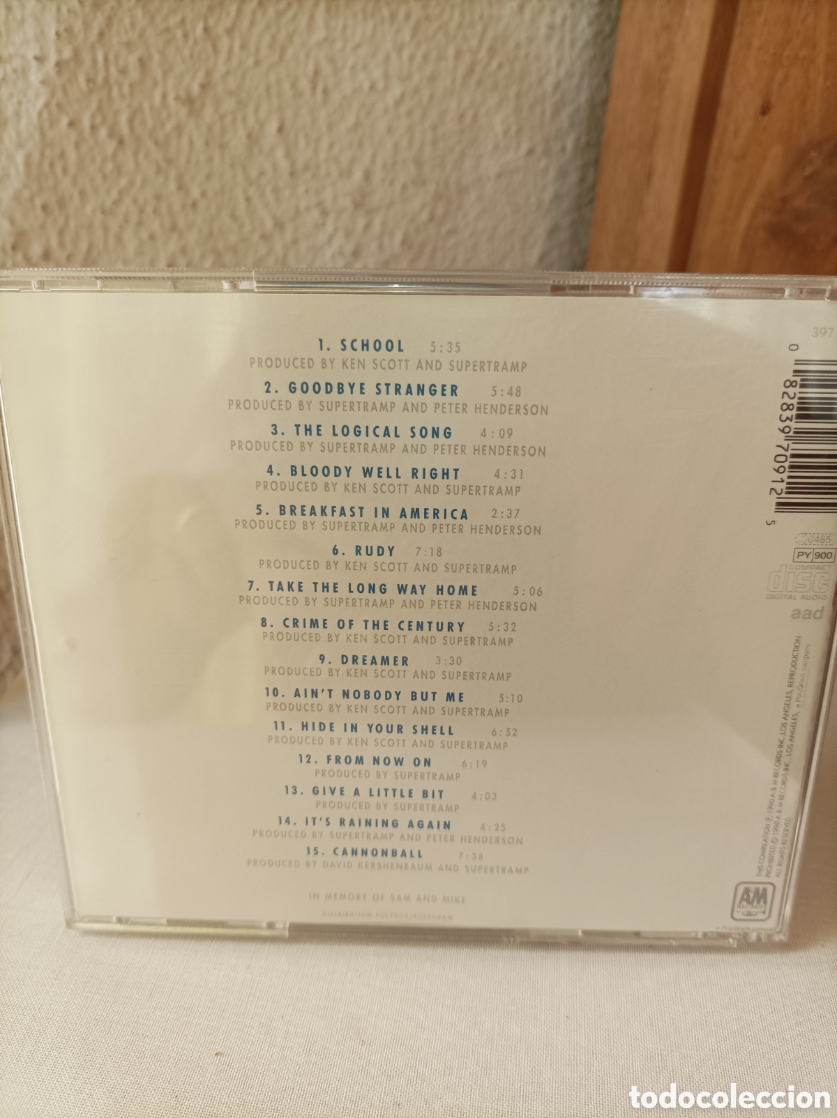 CDs de m&uacute;sica: Supertramp. The very best. Cd - Foto 2